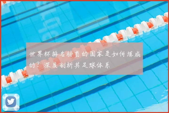 世界杯排名榜首的国家是如何炼成的？深度剖析其足球体系