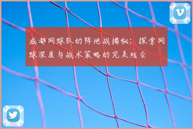成都网球队的阵地战揭秘:探索网球深度与战术策略的完美结合